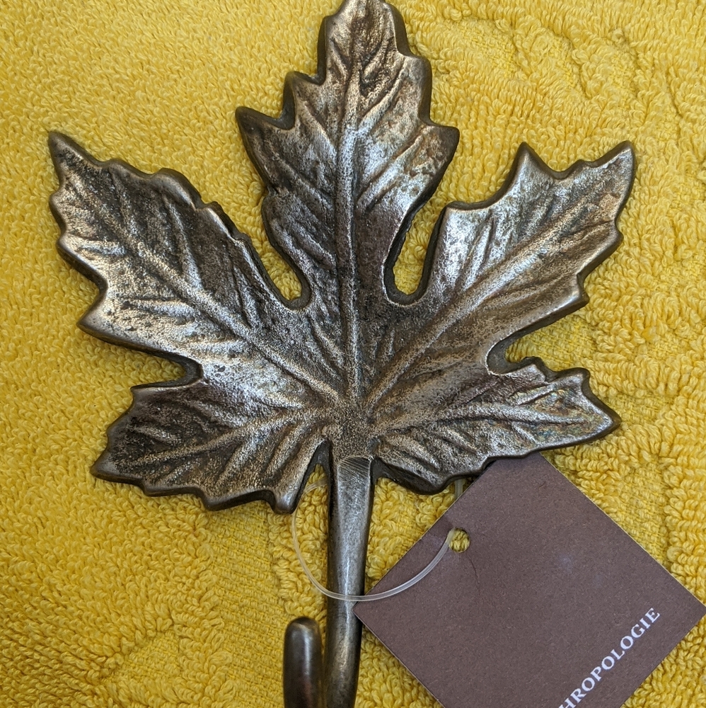 Anthropologie Maple Leaf Wall Hooks, Set of 2